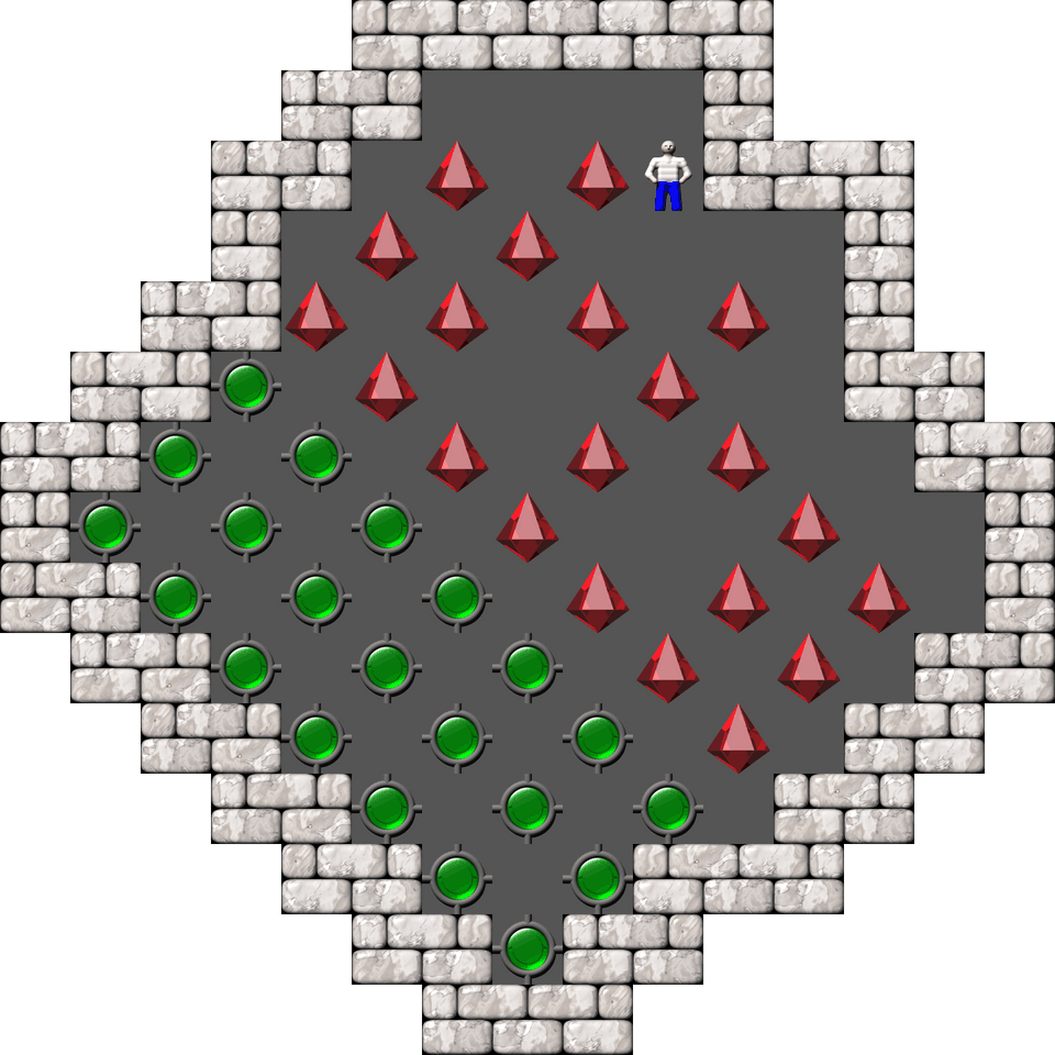 Sokoban Ghislain Martin Arranged level 47